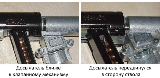 Работа досылателя Умарекс ПМ